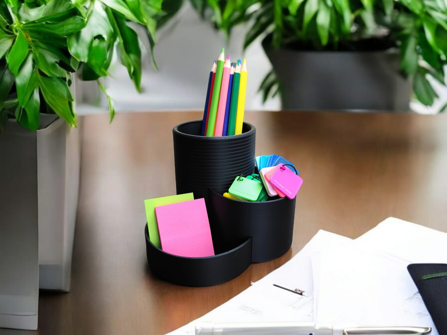 3 Sections Modern Desk Organizer