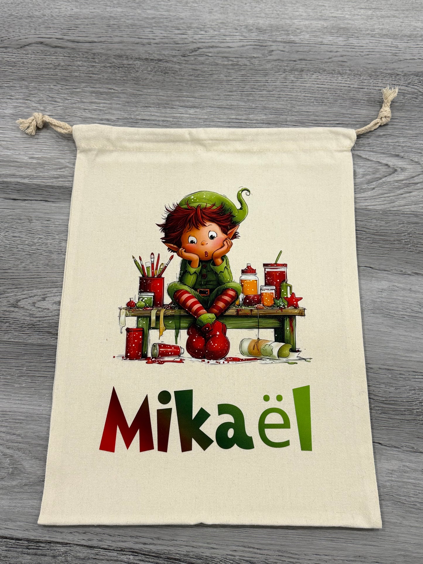 Custom Christmas Drawstring Gift Bags – Personalized Holiday Magic!