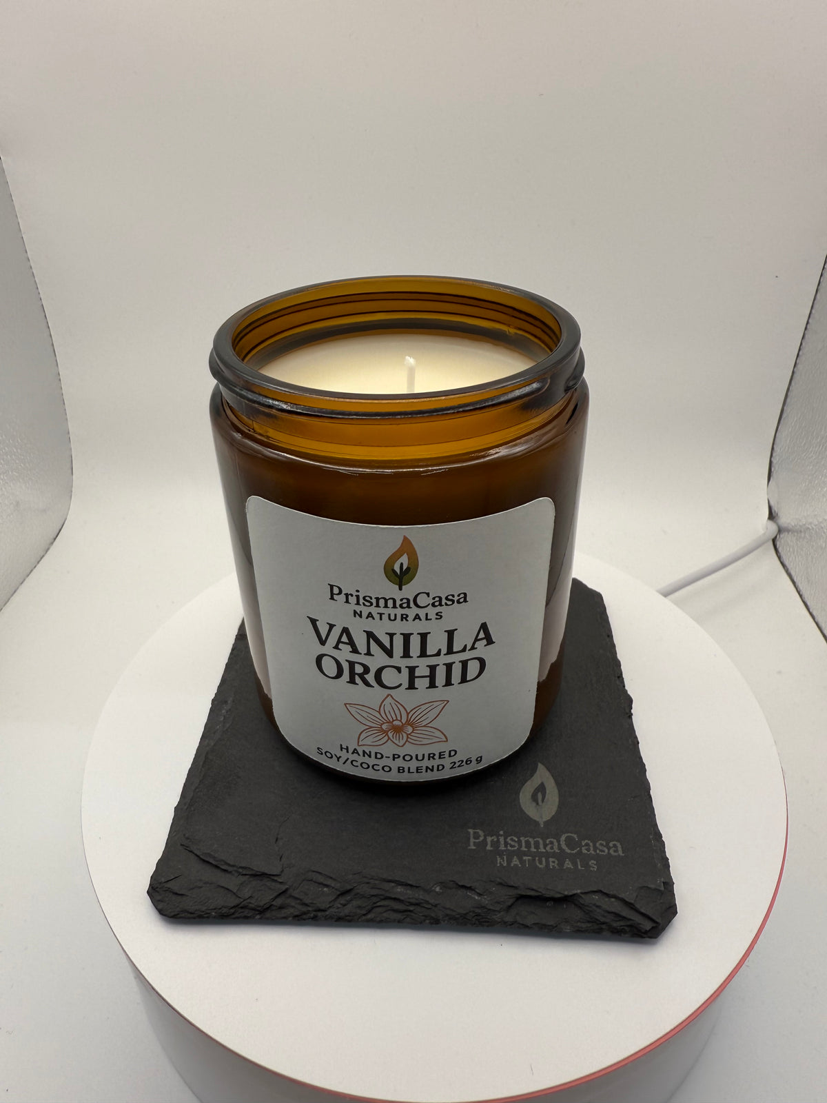 Natural slate candle coaster, PrismaCasa Ottawa