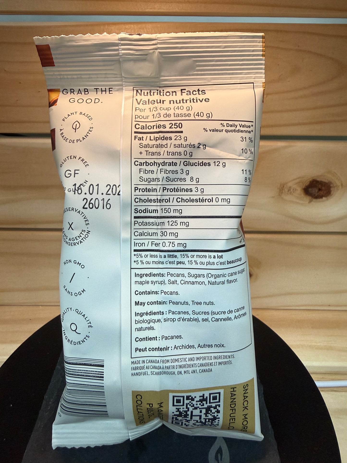 Maple Glazed Pecans – Cozy Snacks (40g) - 6 pack !