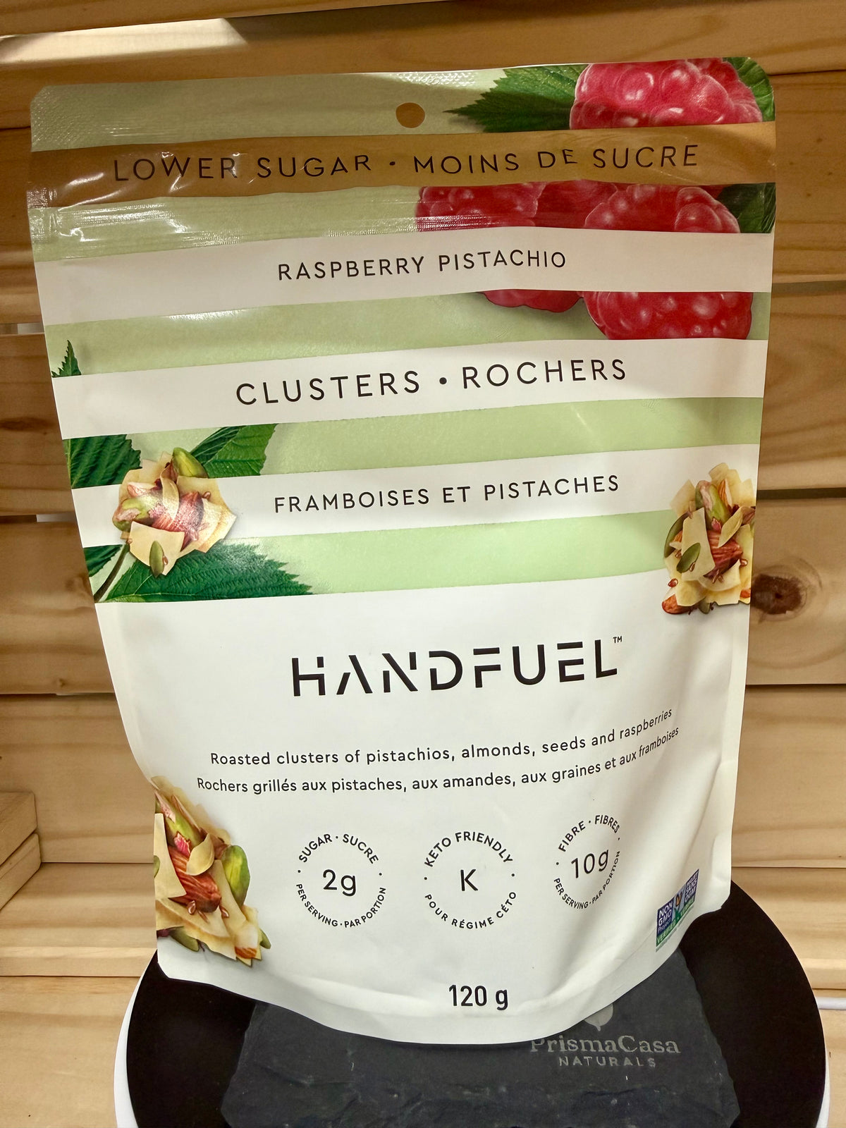 Handfuel Raspberry Pistachio Clusters 120 g, PrismaCasa Ottawa