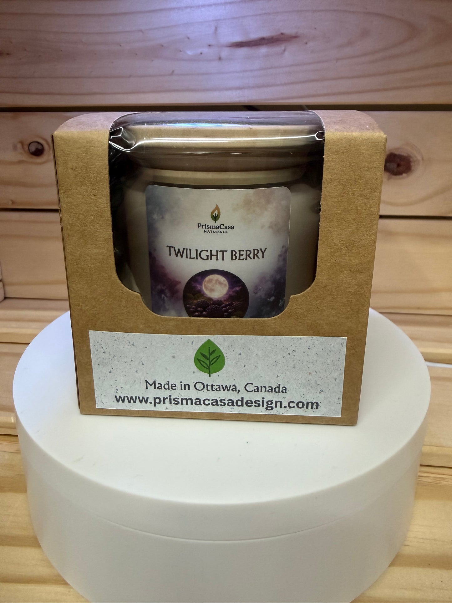 Premium Wooden Wick Candle - Twilight Berry