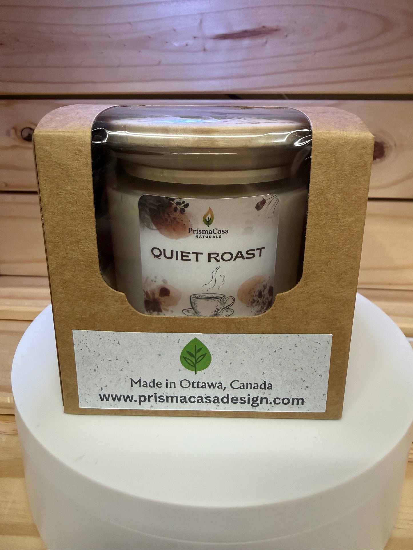 Premium Wooden Wick Candle - Quiet Roast