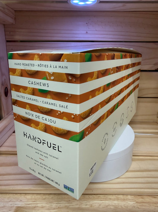 Handfuel - Noix de Cajou Caramel Salé - Boîte de 12