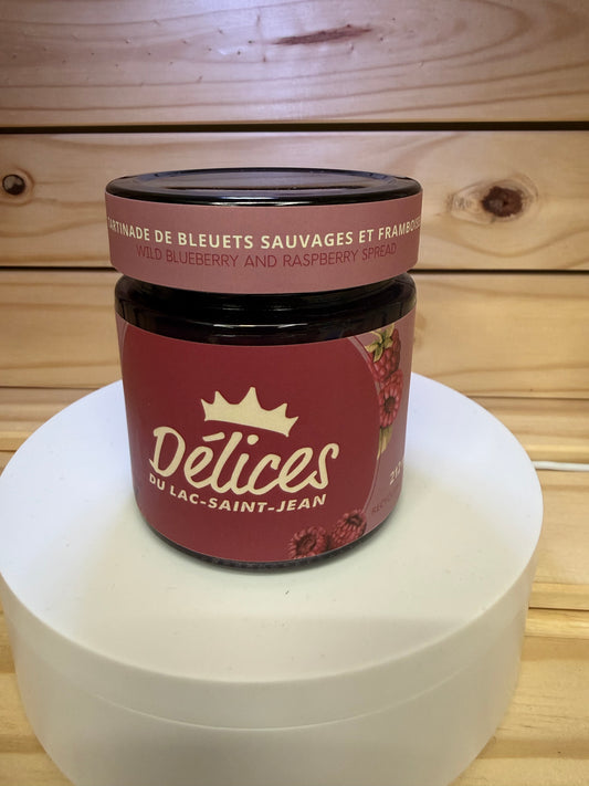 Délices du Lac-Saint-Jean - Tartinade de bleuets sauvages et de framboises