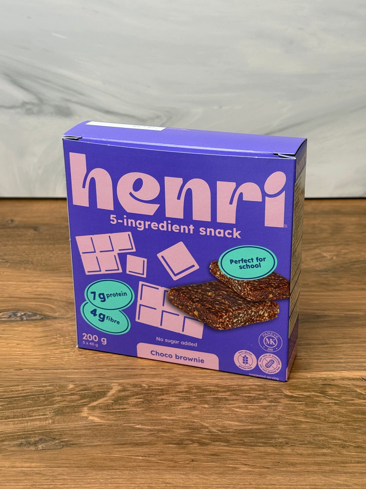 Henri Gluten-Free Snack Bars (Box of 5 x 40 g)