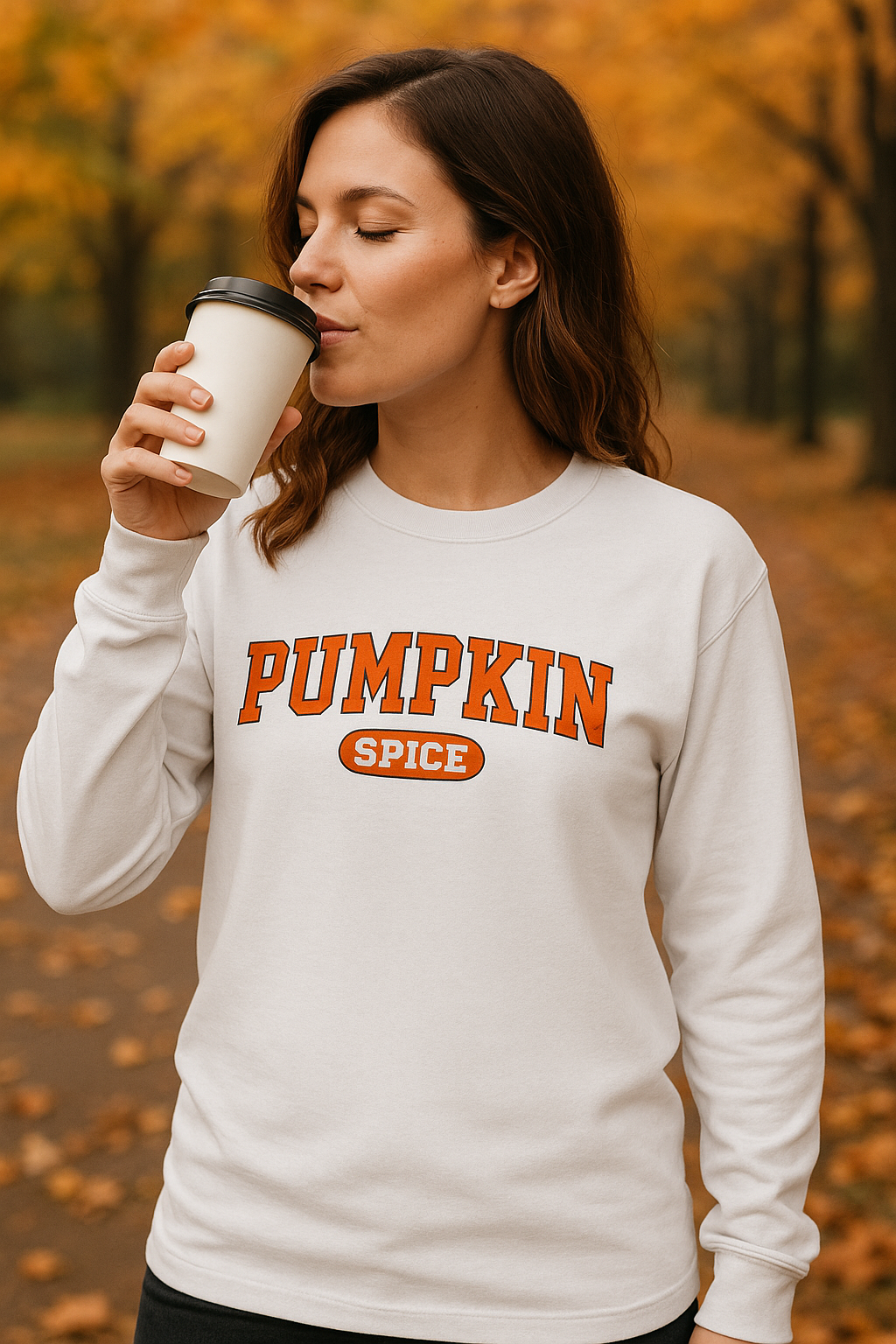 Chemise à manches longues à la citrouille épicée