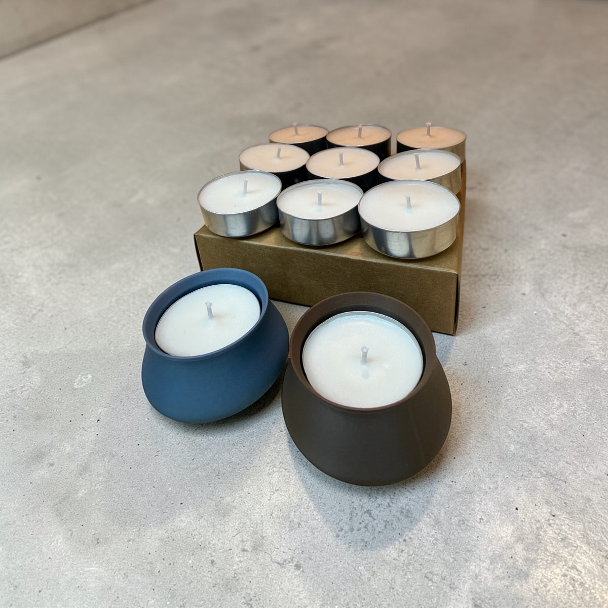 Cozy Glow tea light set, 9 candles, additional view
