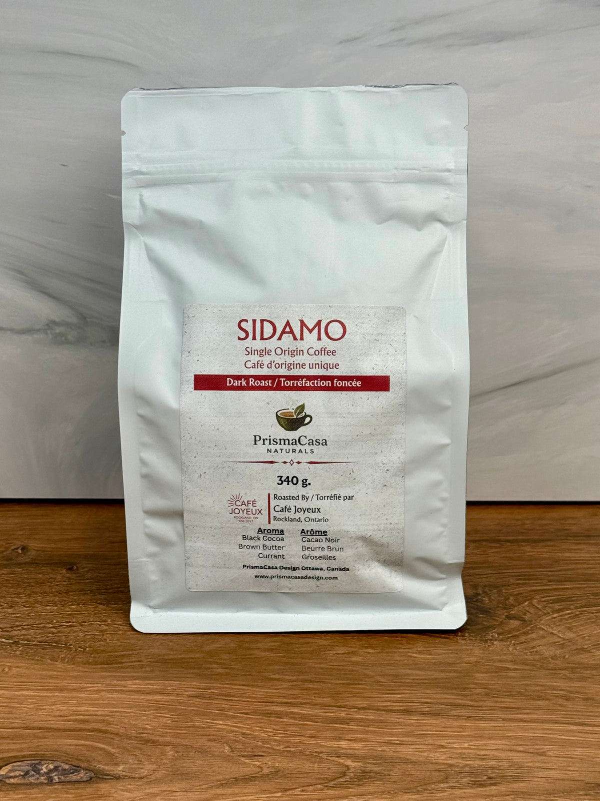 Sidamo- Single Origin Dark Roast Coffee bag (340g)
