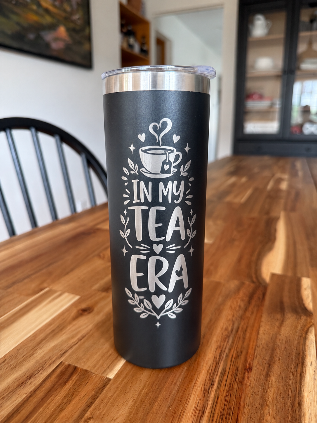 In My Coffee Era 20 oz laser engraved tumbler, additional view