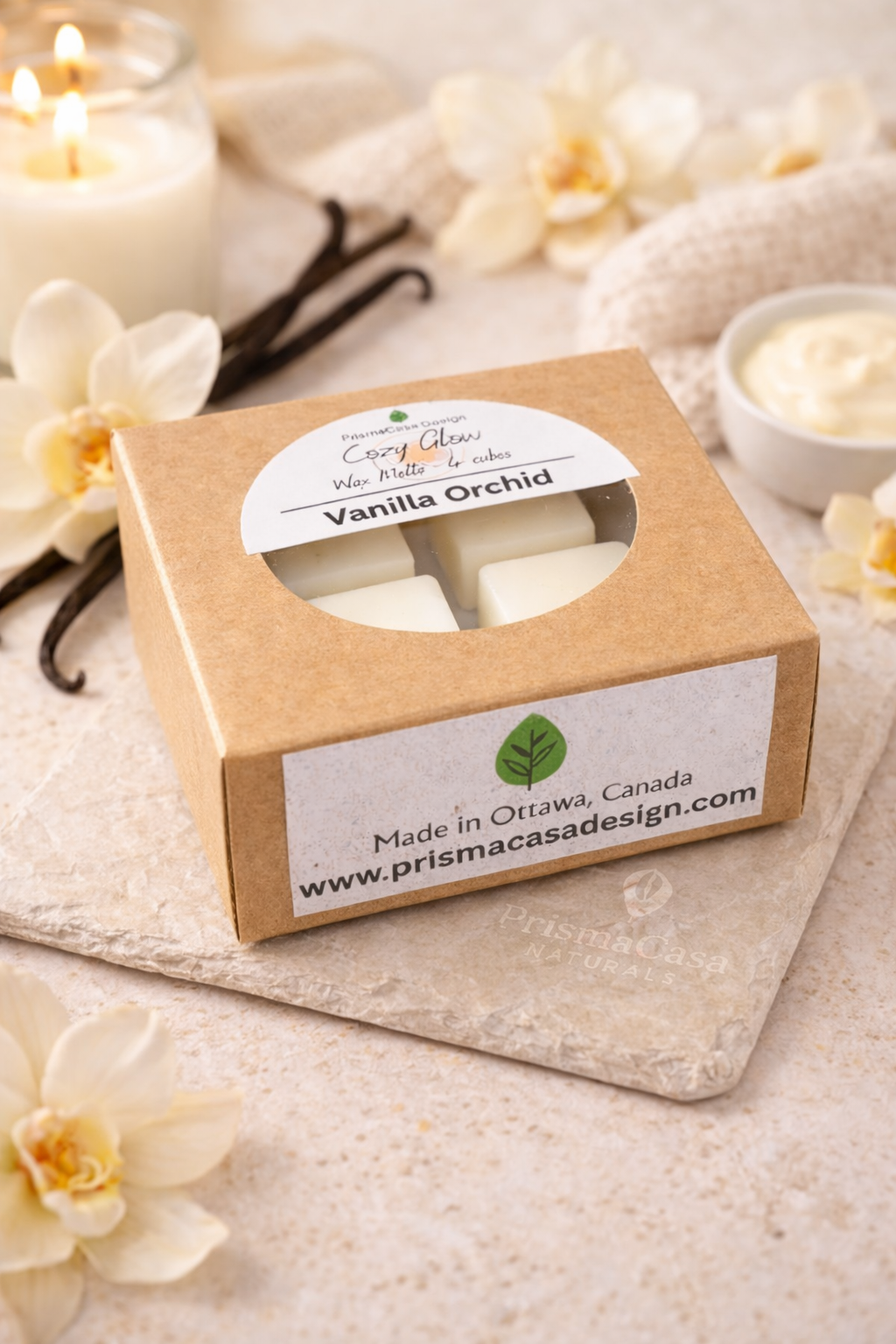 Cozy Glow Wax Melts – 4 Artisan Cubes