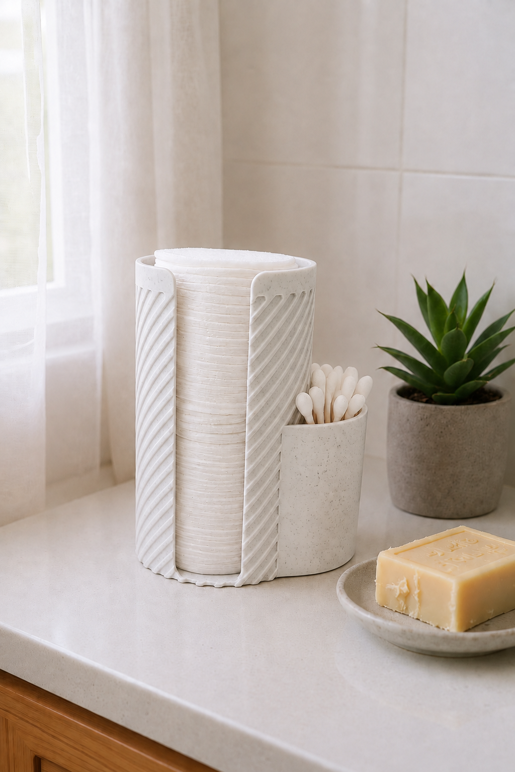 Cotton Pad & Cotton Swab Organizer