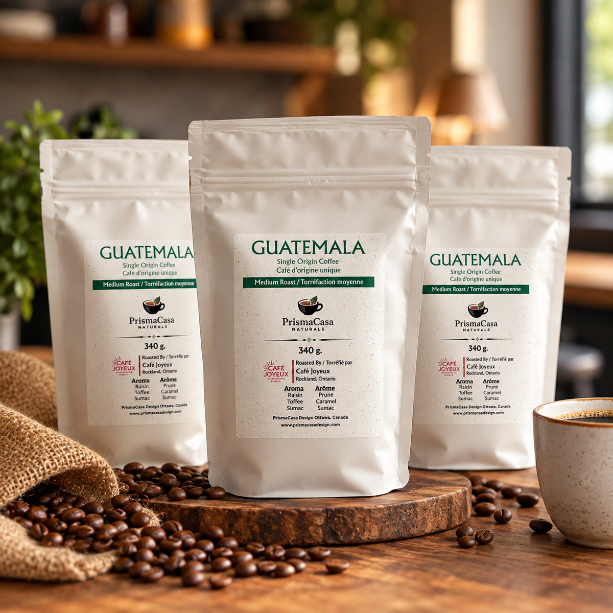 Le Trio de l'amateur de café – 3 sacs de café (3 × 340 g)