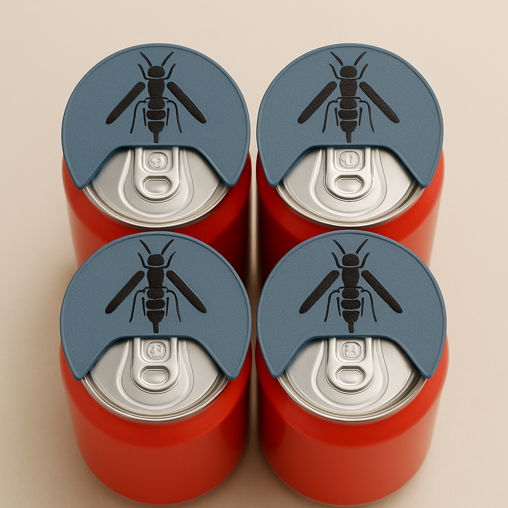 🐝 Protège-canette abeille – Gardez votre boisson à l'abri et avec style (Lot de 4)