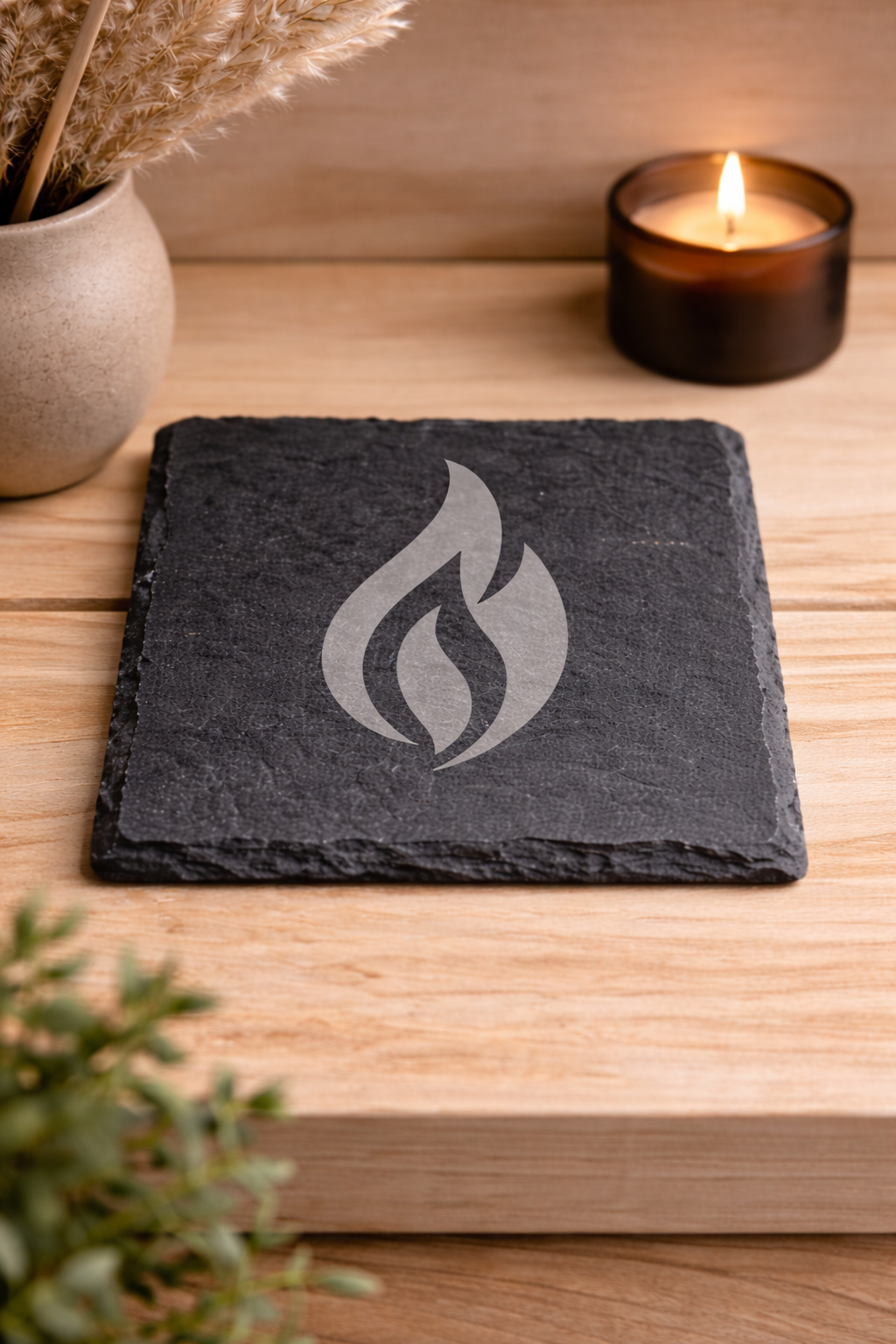 The Cozy Collection – Slate Coaster Set (Set of 4)