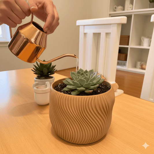 Modern Wave Planter – 3D Printed Plant Pot by Charles Regaud Design