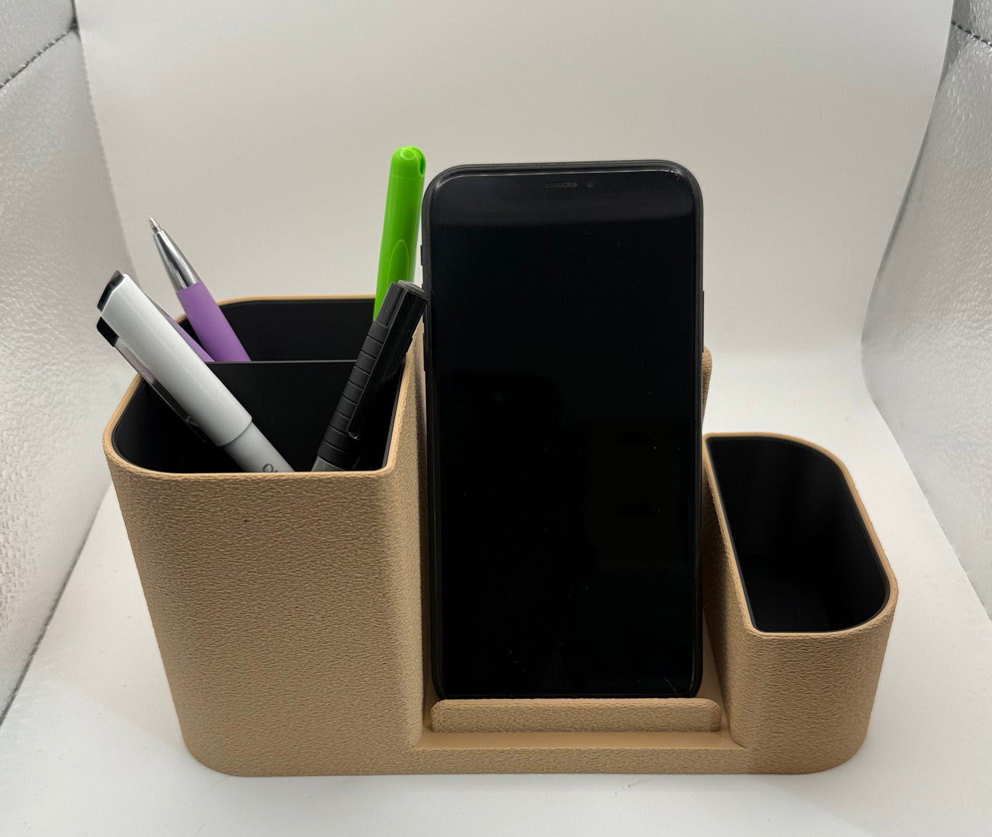 Modern Desk Organizer & Phone Stand – Minimalist Design, Maximum Function