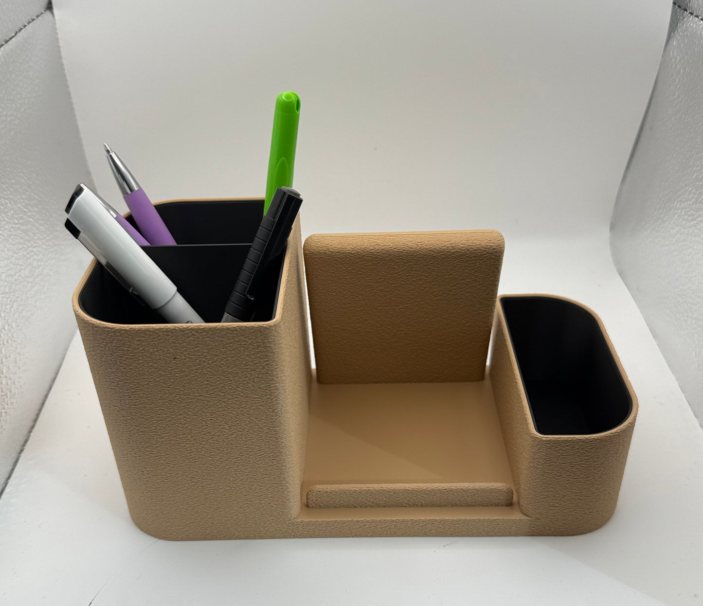 Modern Desk Organizer & Phone Stand – Minimalist Design, Maximum Function