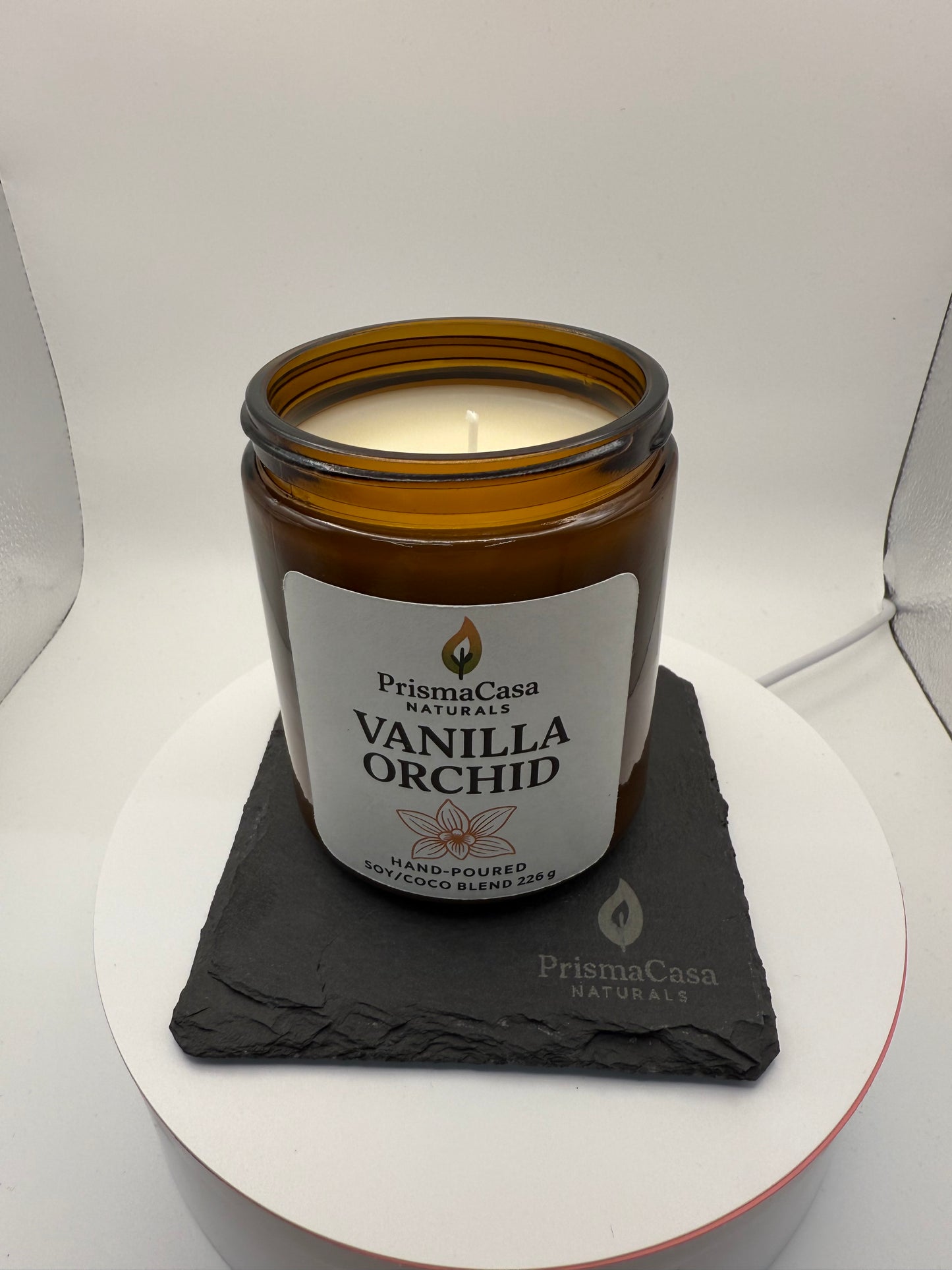 Slate Candle Coaster – Protective & Decorative