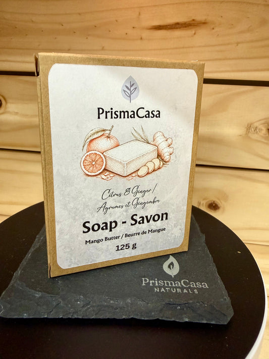 Pain de savon - Agrumes & Gingembre (125g)