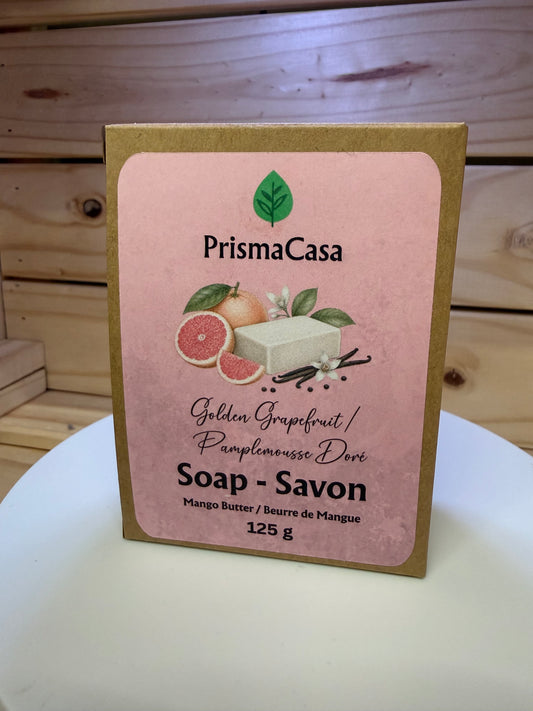 Pain de savon - Pamplemousse doré - (125g)