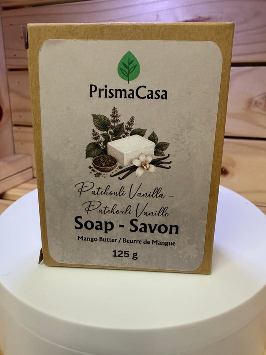 Savon en barre - Patchouli Vanille - (125g)