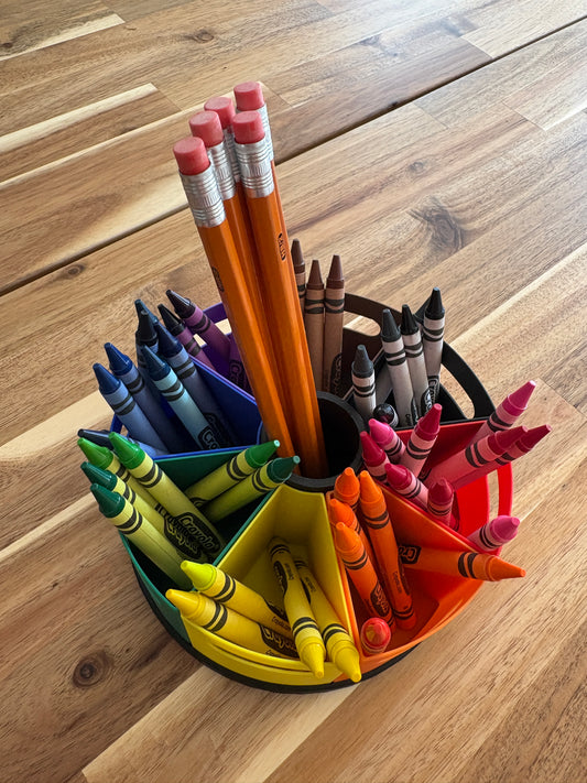 Organisateur de crayons de couleur Arc-en-ciel pour la classe