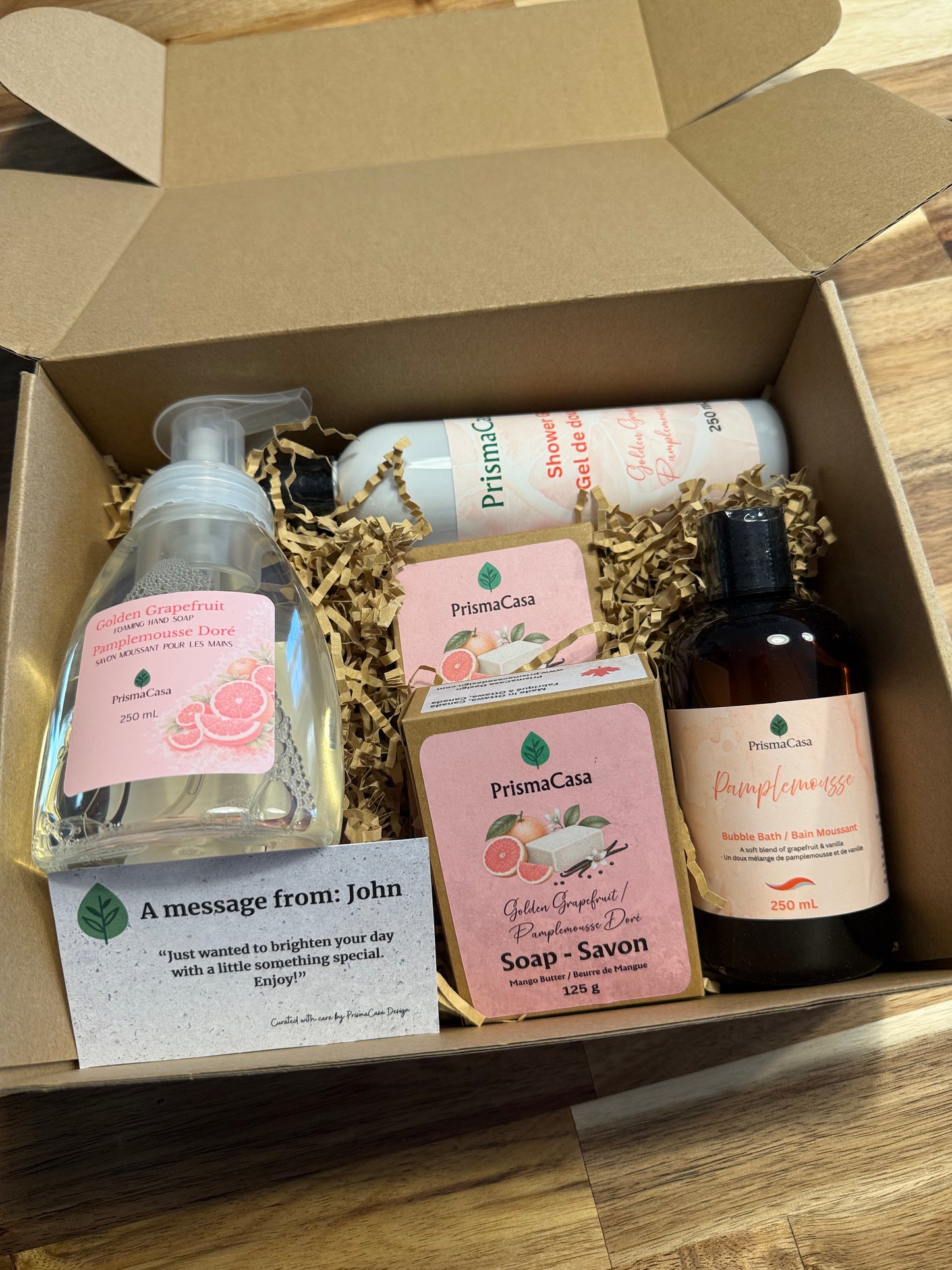 PrismaCasa Curated Gift Box - Golden Grapefruit Gift Box