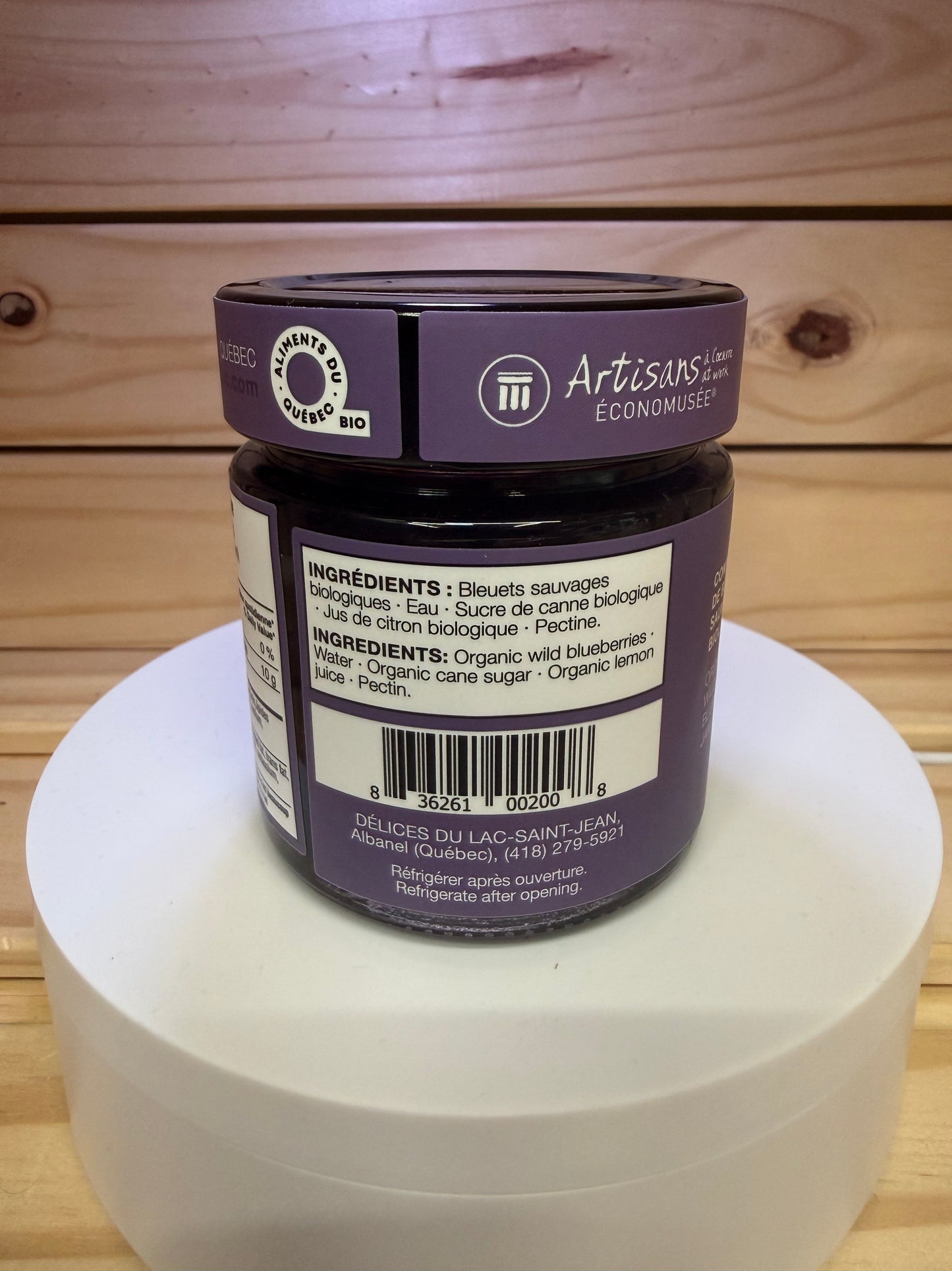 Délices du Lac-Saint-Jean - Organic Wild Blueberry Jam