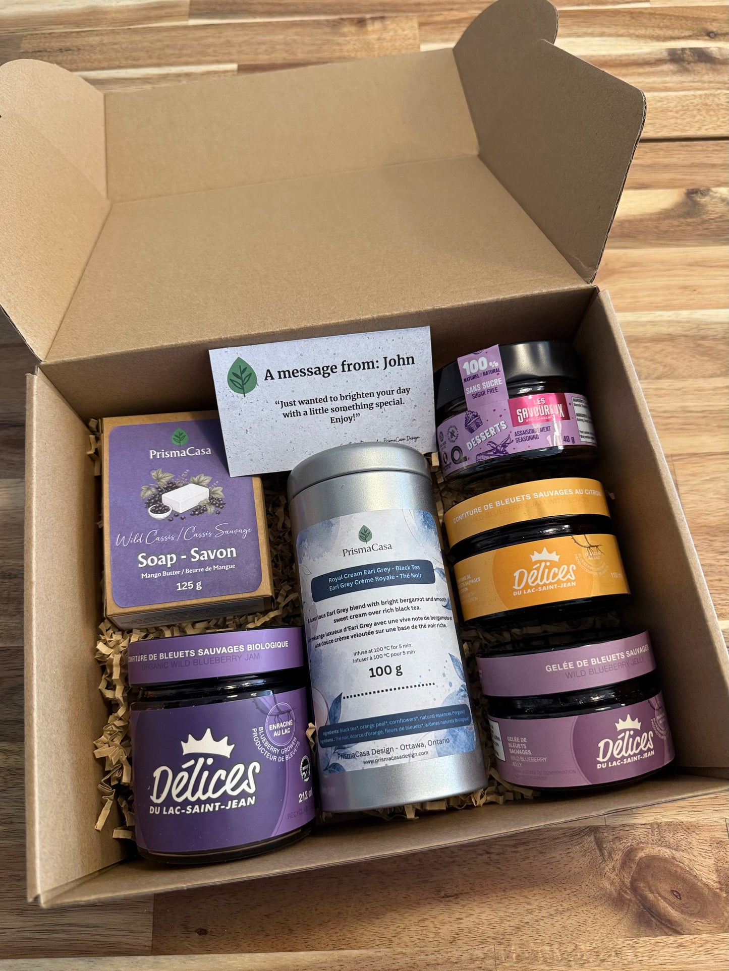 PrismaCasa Curated Gift Box - Wild Blueberry Gift Box
