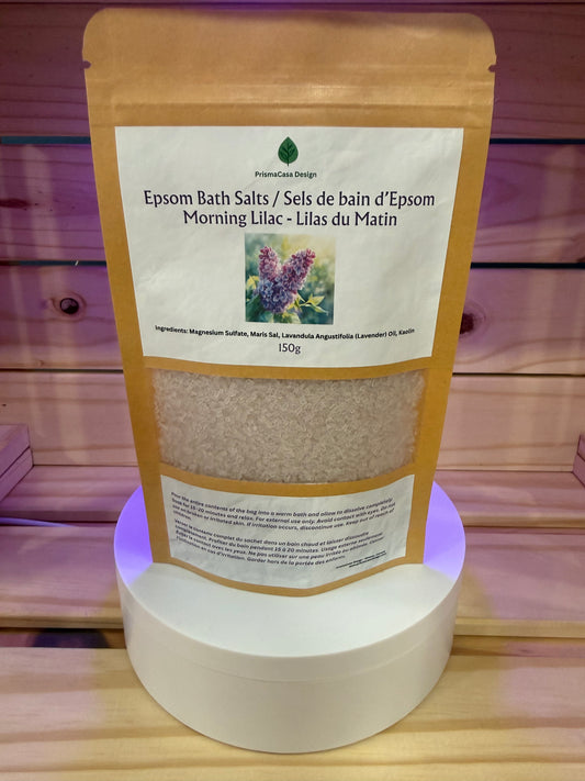 Sels de Bain Lilas Matin Epsom (150g)