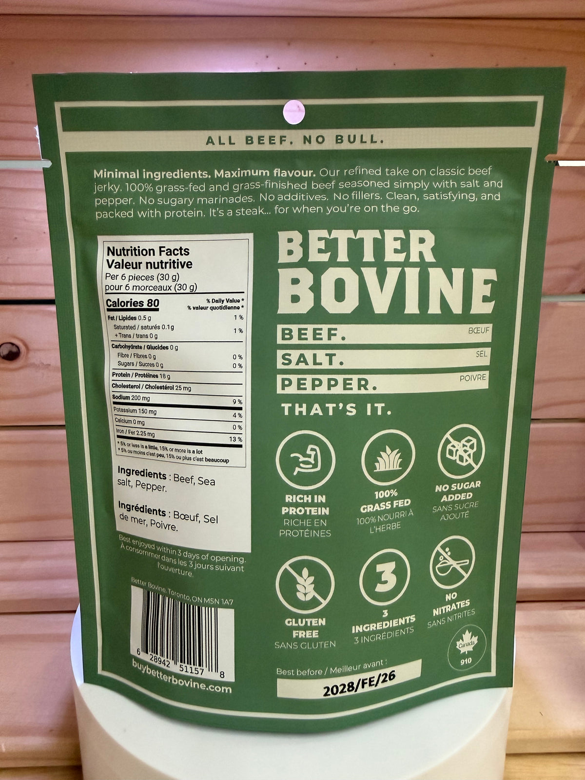 Better Bovine – 100% Grass-Fed Beef Jerky | 50 g