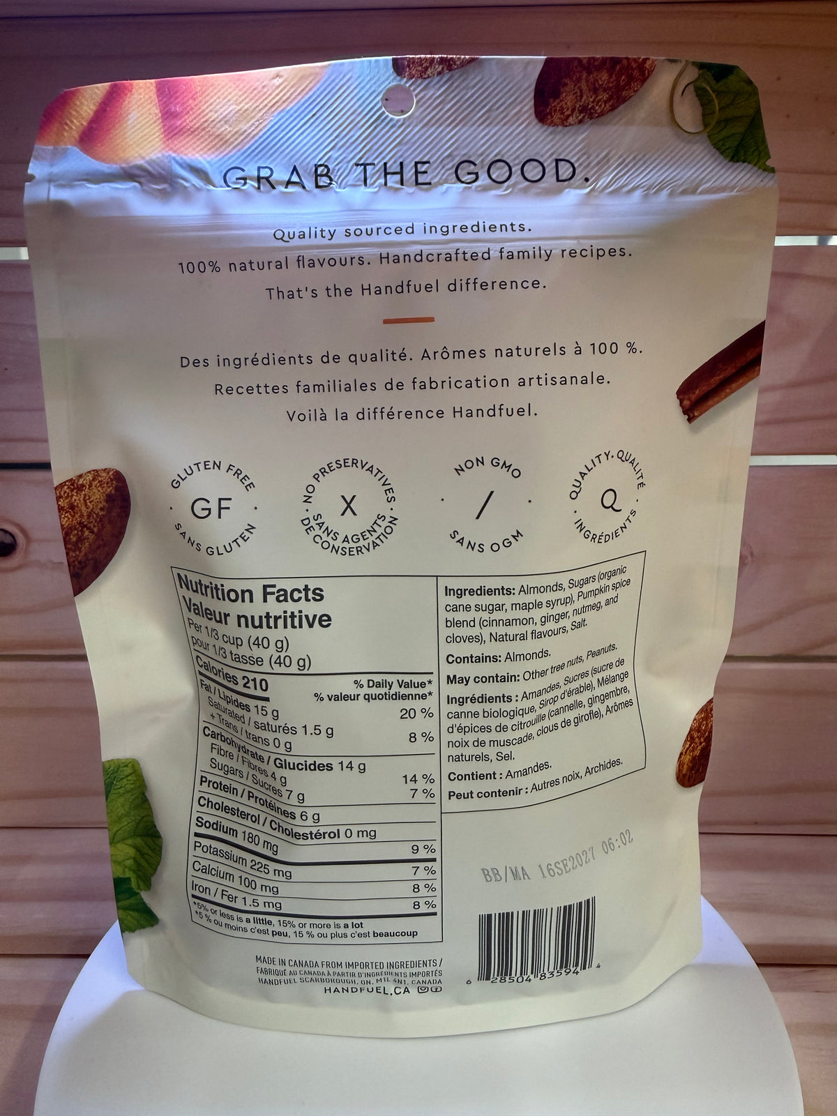 Handfuel - Pumpkin Spice Almonds - 120g