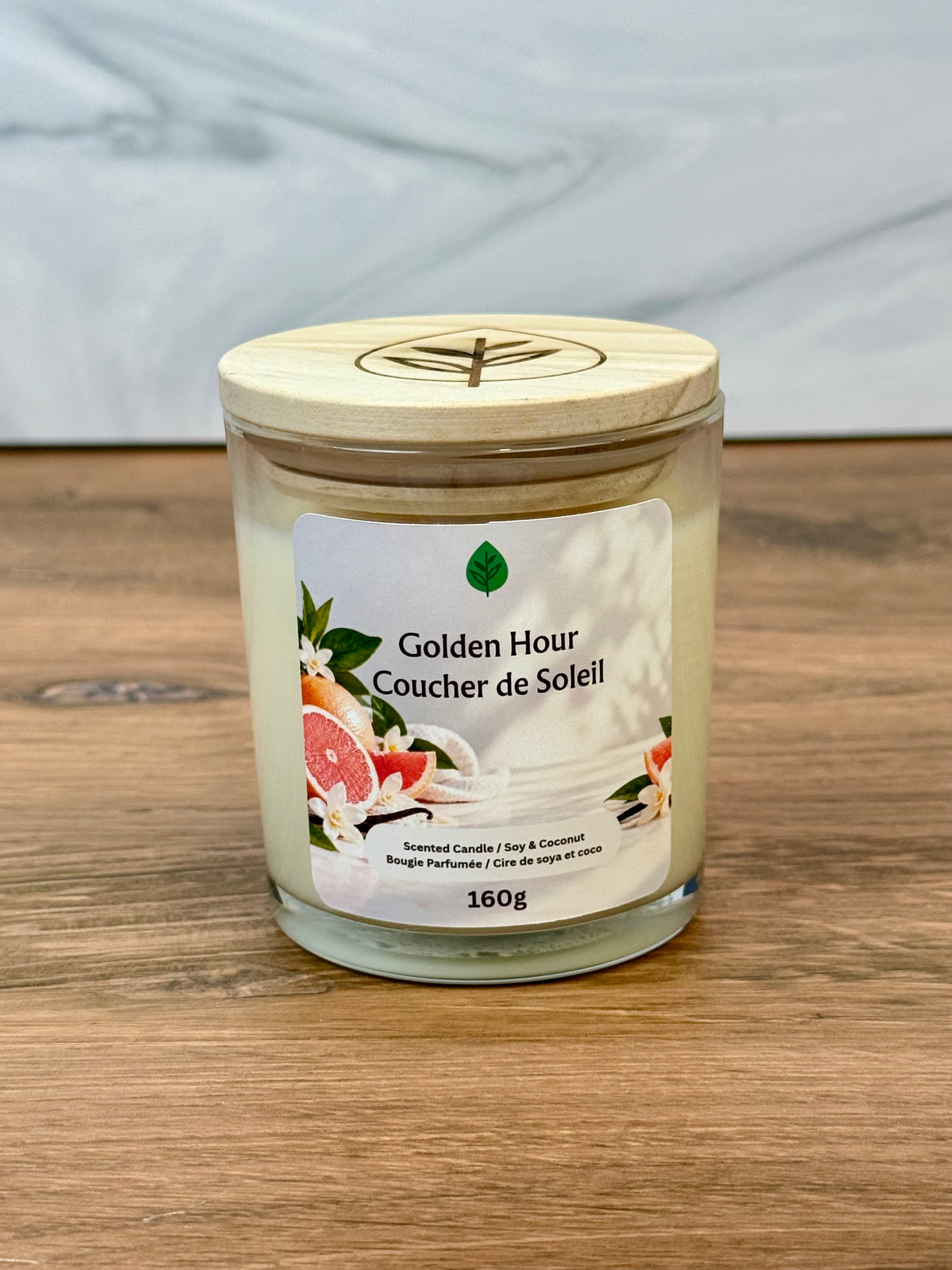 Golden Hour – Scented Soy & Coconut Candle (160 g)