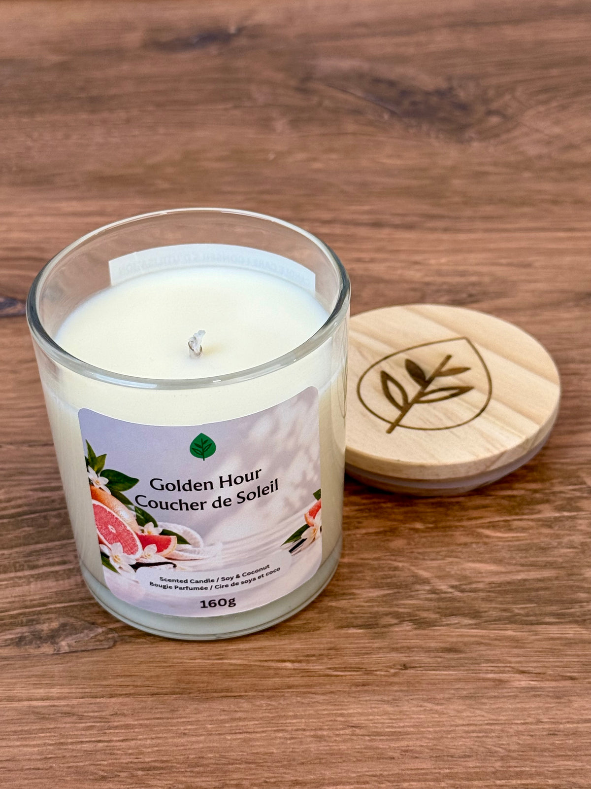 Golden Hour – Scented Soy & Coconut Candle (160 g)