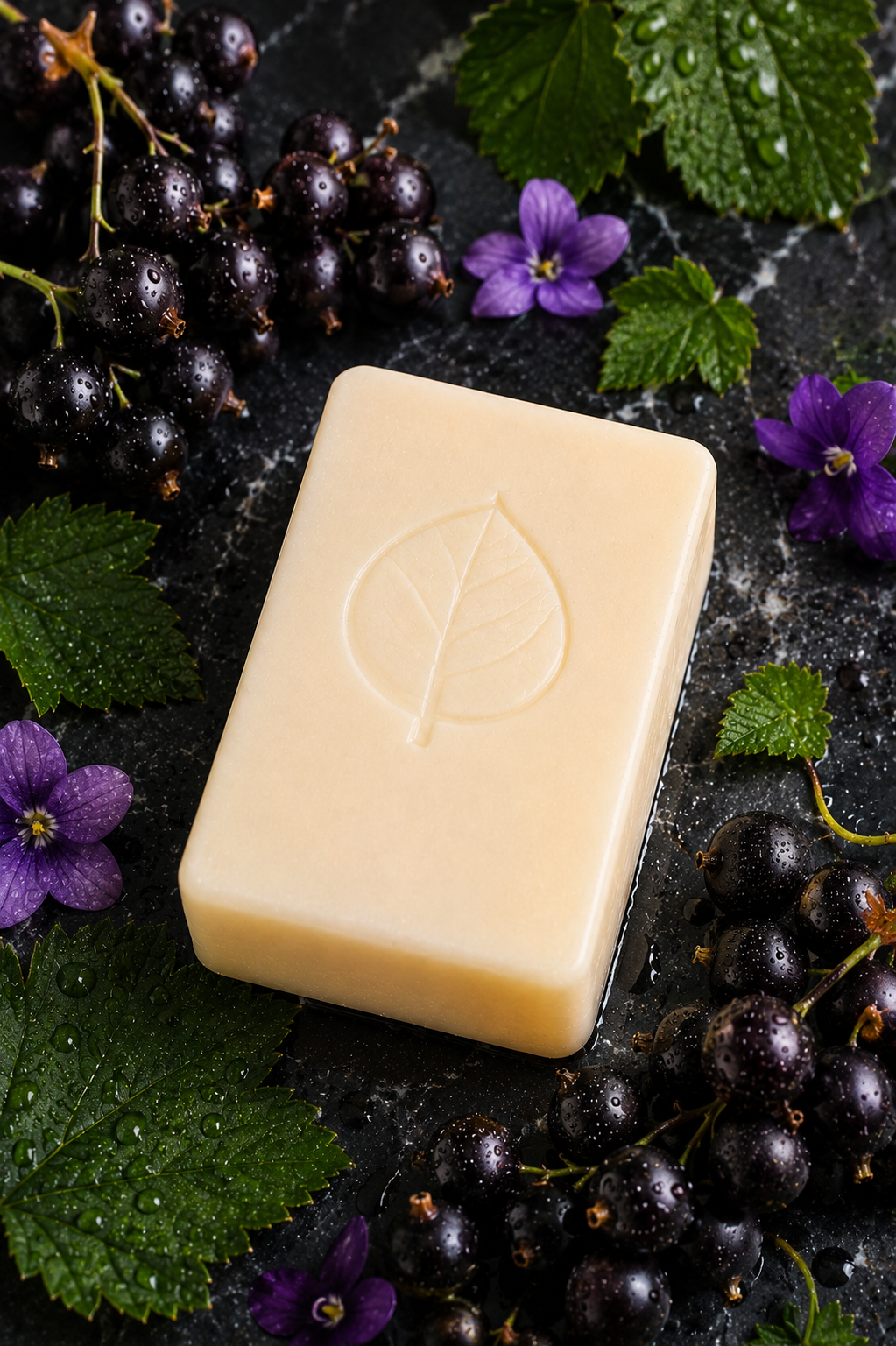 Pain de savon - Cassis sauvage (125g)