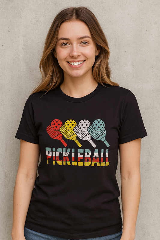 Retro Pickleball T-Shirt (Bella+Canvas)
