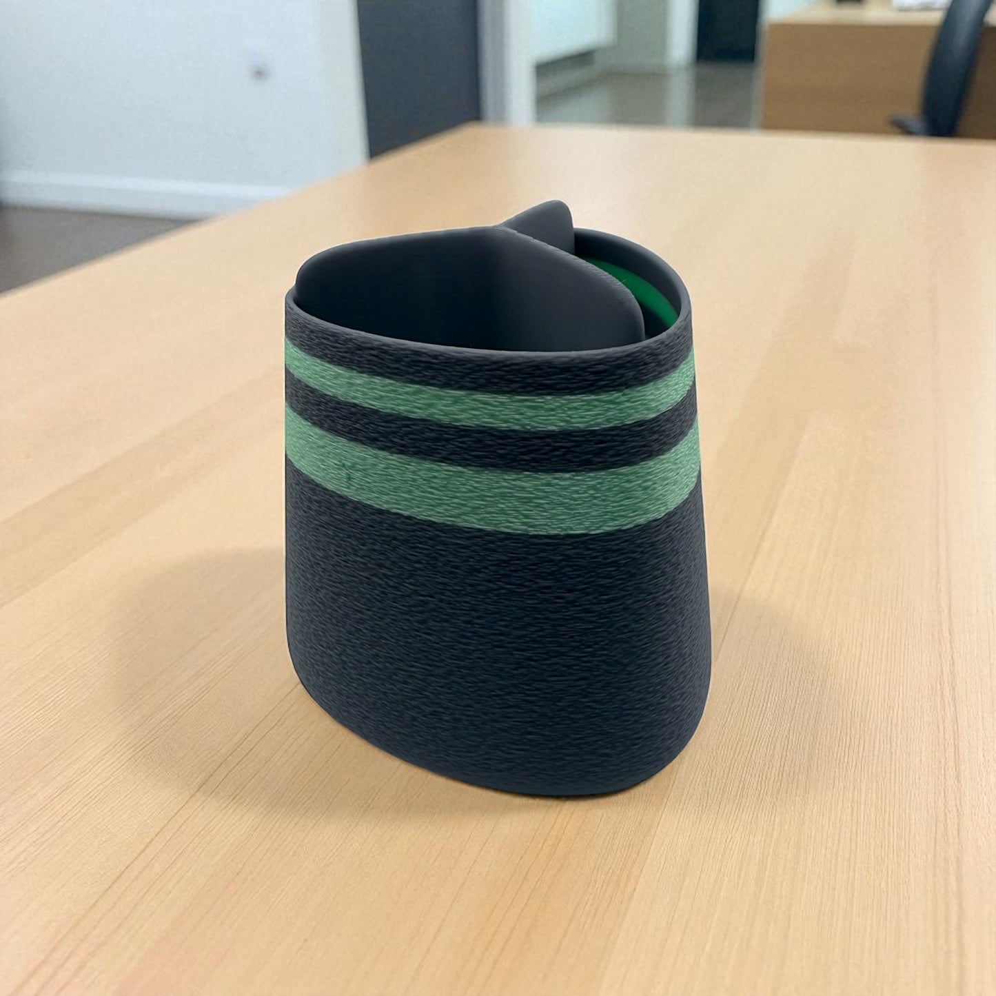Modern 3D Printed Pen Holder with Compartments