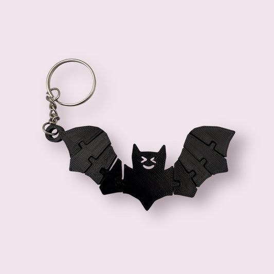 Articulated Bat Halloween Keychain
