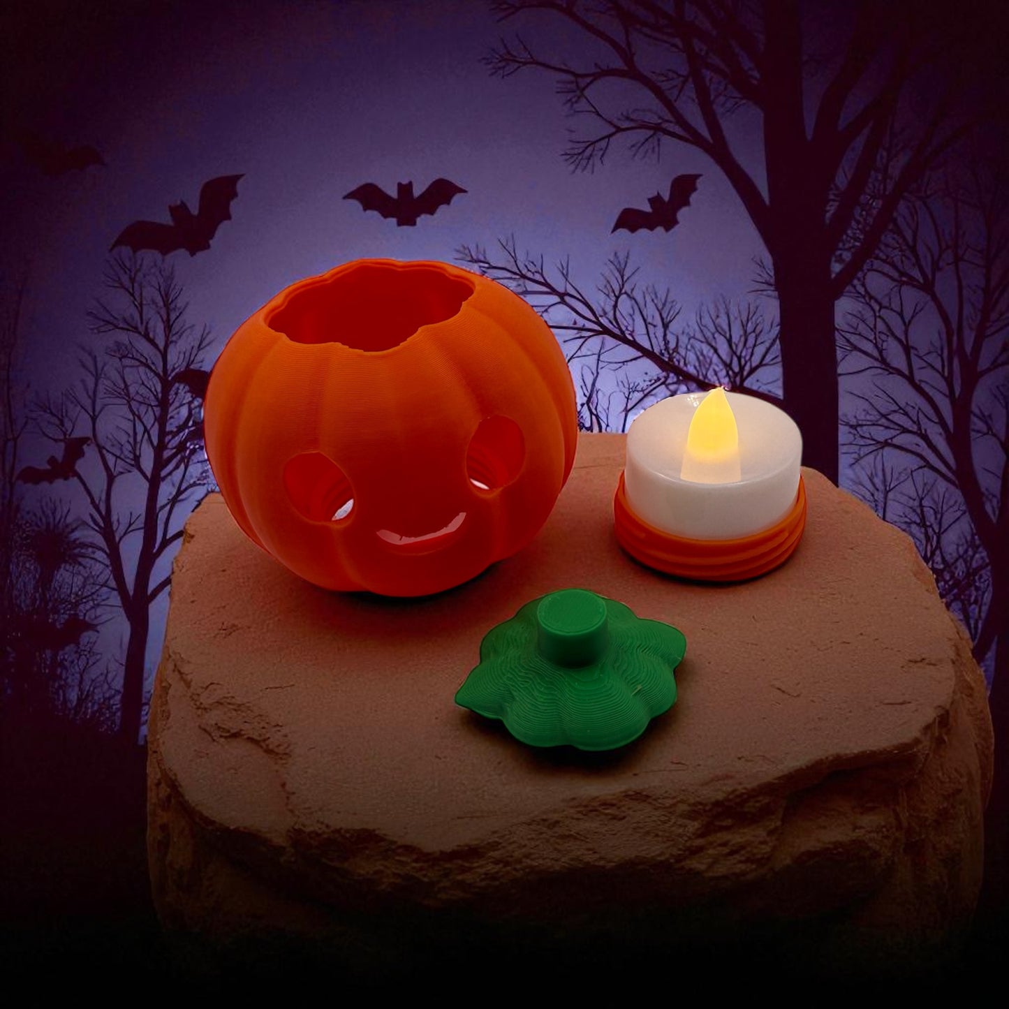 Cute Pumpkin Tea Light Holder