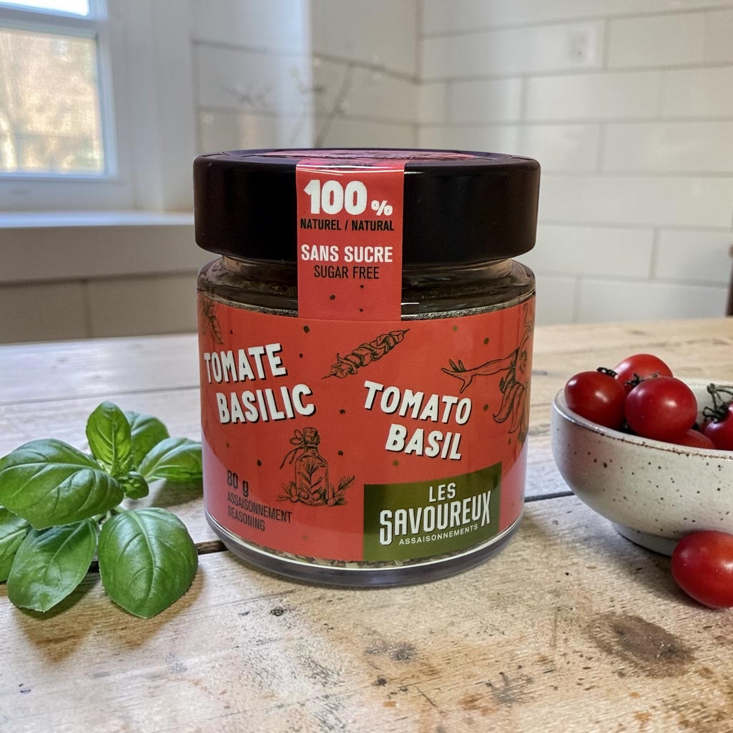 Les Savoureux - Tomato Basil - 80 g