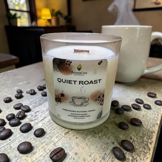 Premium Wooden Wick Candle - Quiet Roast