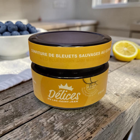 Délices du Lac-Saint-Jean - Wild Blueberry Jam with Lemon (110mL)