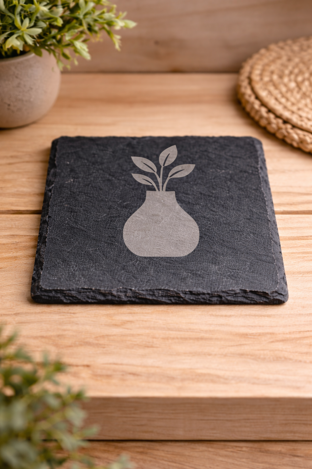 The Cozy Collection – Slate Coaster Set (Set of 4)
