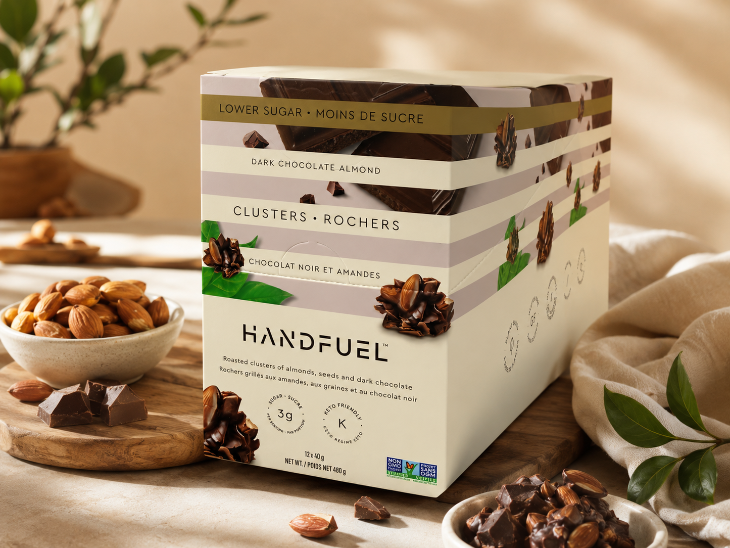 Handfuel - Chocolate Clusters - Box of 12