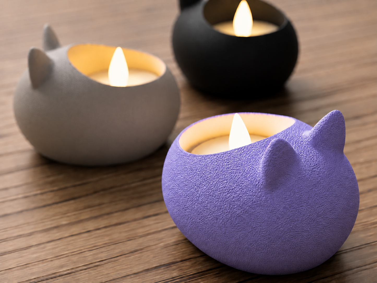 Cozy Cat Tea Light Holder