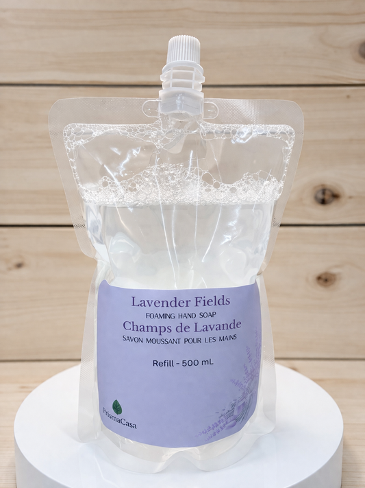Recharge de savon moussant pour les mains Champs de lavande (500 ml)