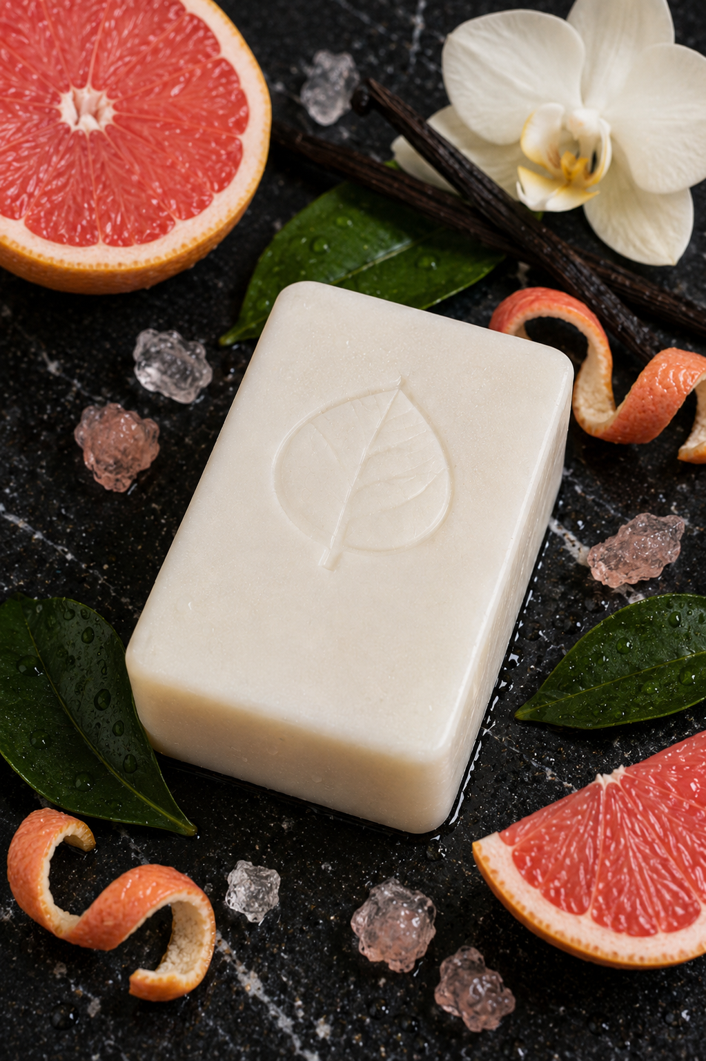 Pain de savon - Pamplemousse doré - (125g)