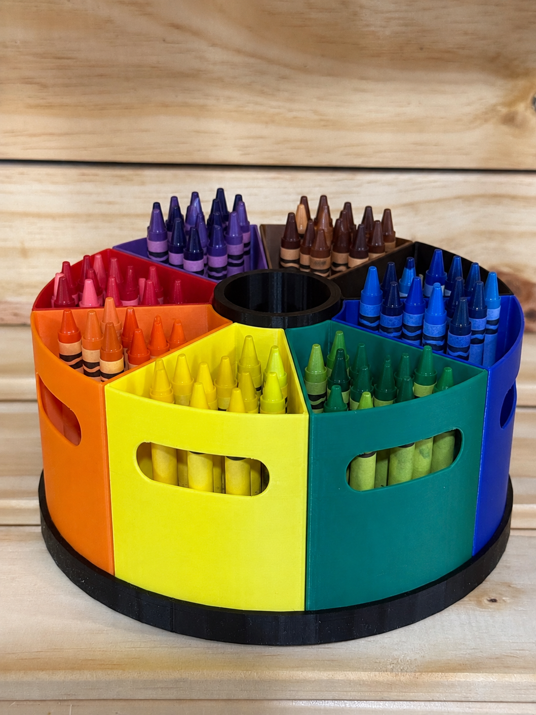 Rainbow Classroom Crayon Organizer